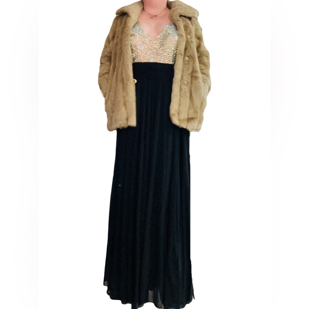 VINTAGE Faux Fur Coat Sears The Fashion Place 1970s Size 18 Winter Coat